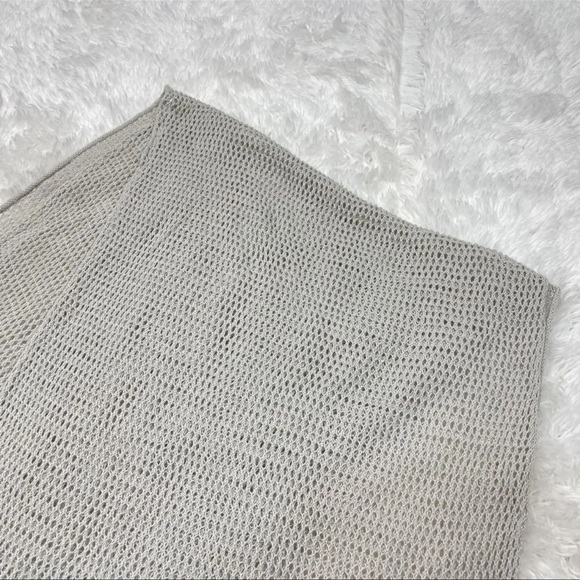 AUTH Bottega Veneta Scarf Stole Fringe Tassel Gray Viscose - Picture 3 of 6